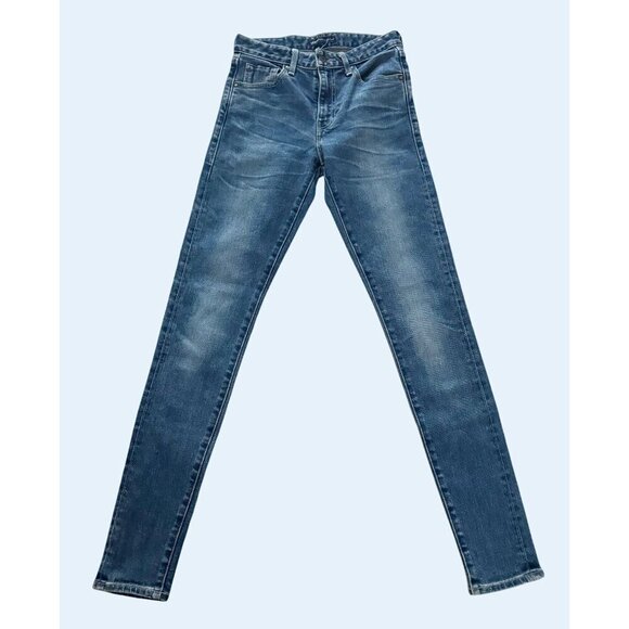 LEVI'S Made & Crafted 721 High Rise Skinny Premium Denim Jeans Sz 25 - Picture 2 of 8